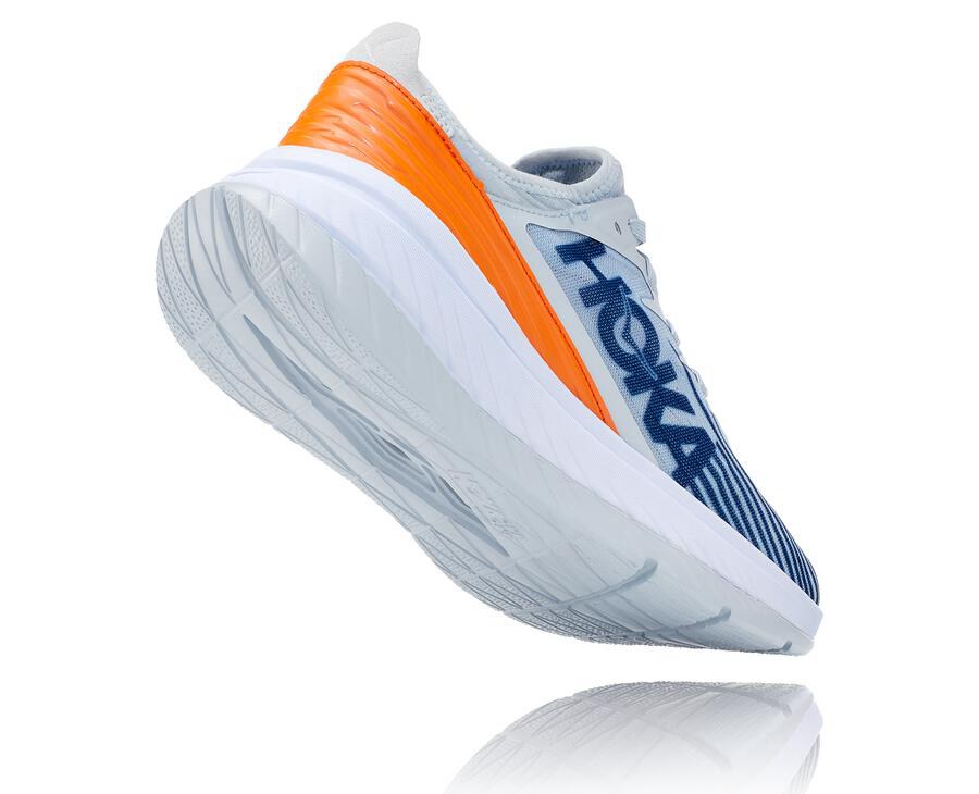 Hoka One One Koşu Ayakkabısı Erkek Beyaz/Mavi - Carbon X-Spe - VY2543896